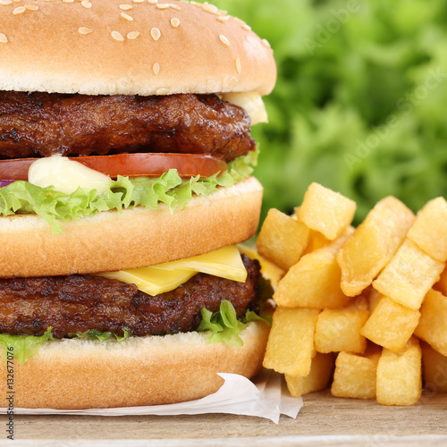 Doubleburger Double Burger Hamburger Mit Pommes Frites Closeup N Buy This Stock Photo And Explore Similar Images At Adobe Stock Adobe Stock Doubleburger Double Burger Hamburger Mit Pommes Frites Closeup N Buy This Stock Photo And Explore Similar Images At Adobe Stock Adobe Stock