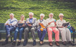 Senior people in a retirement home