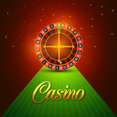 Wall Mural - Shiny Casino Roulette Wheel.