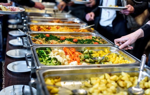 Fotografie, Obraz Cuisine Culinary Buffet Dinner Catering Dining Food Celebration