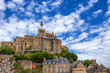 Medieval abbey Mont Saint-Michel in France