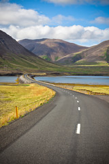 Wall Mural - Endless Icelandic Highway