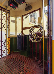 Wall Mural - Portugal, Lisbon, View of the Lavra Funicular.