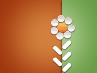 Abstract pills and drugs background