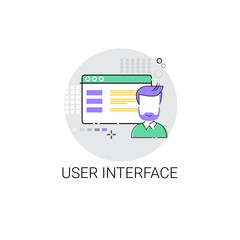 Wall Mural - user interface application digital content icon vector