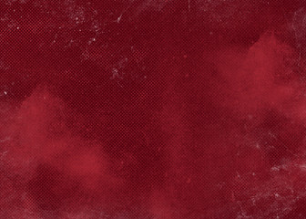 Wall Mural - Red abstract textured background. Texture red burgundy background with spots and dots. Background Texture Old School background Red Design