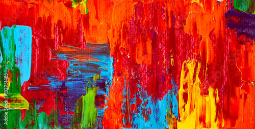 Naklejki do wnętrz  abstrakcyjny-obraz-olejny-sztuka-pociagniecia-pedzlem-akwarela-dziela-sztuki-nowoczesnej-i-wspolczesnej-kolorowy
