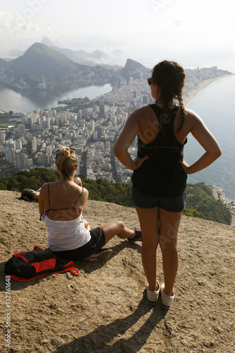 Obraz na plátně View of two brother mountain, Rio de Janeiro