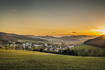 Sauerland Abenddämmerung