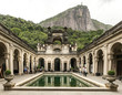 © christian vinces - RIO DE JANEIRO, BRAZIL: view of the 'Parque Lage' Lage park. in Jardim Botanico neighborhood.