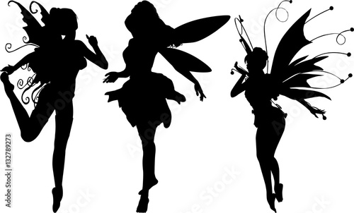 妖精のシルエット Stock ベクター Adobe Stock