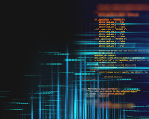 programming code abstract technology background of software deve