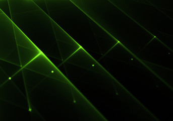 shiny green lights background