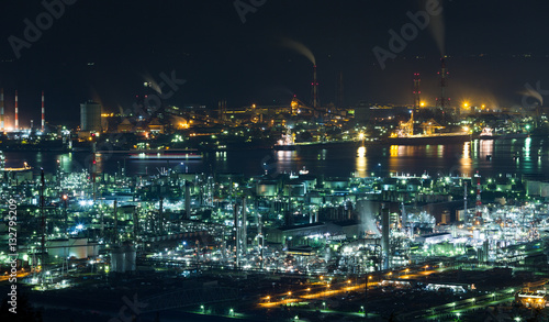 Mizushima Coastal Industrial Area In Japan At Night Buy This Stock Photo And Explore Similar Images At Adobe Stock Adobe Stock