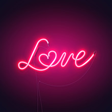 Love Neon Sign Pink-01