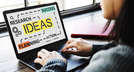 Wall Mural - ideas success research planning action concept