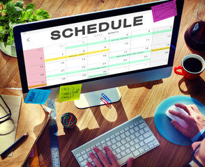 Canvas Print - Schedule Activity Calendar Appointment Concept