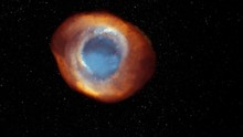 An Accurate Three Dimensional Depiction Of M57, Also Known As The Ring Nebula, Found In The Constellation Of Lyra. 