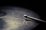 Drum stick and cymbal detail