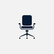 Office chair icon simple illustration