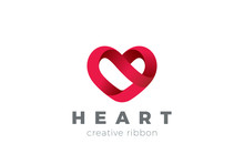 Heart Logo Design Vector. Valentine Day Love. Cardiology Medical