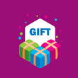 © butenkow - vector logo box with gifts