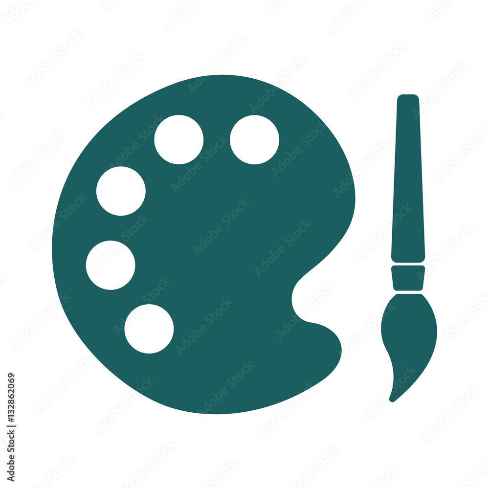 color palette icon on white background Stock Vector | Adobe Stock