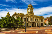 Republic Of South Africa. Port Elizabeth (The Bay, Die Baai, Windy City). The City Hall Built In The Colonial Style And The Market Square