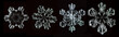 © vadim_fl - set of photos natural snowflakes, photo real snowflakes during a snowfall, under natural conditions at low temperature