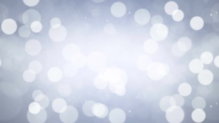 Wall Mural - abstract blue bokeh background. moving lights particles. computer generated seamless loop.