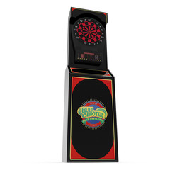 Electronic Dartboard Machine on white. 3D illustration