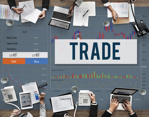 Canvas Print - Stock Market Results Stock Trade Forex Shares Concept