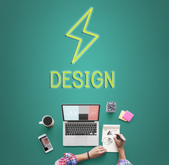 Poster - Creativity Ideas Lightning Imagination Inspiration Concept