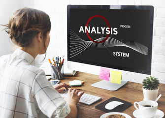 Wall Mural - analysis process system company solution concept
