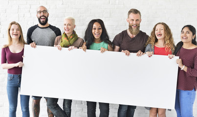 People Friendship Togetherness Copy Space Banner Concept