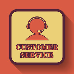 Poster - Customer service icon