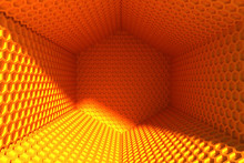 Honeycomb Pattern 3D Rendering