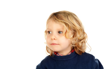 Poster - Small blond child with four years