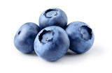 Fototapeta  - Blueberry. Fresh berries isolated on white background.