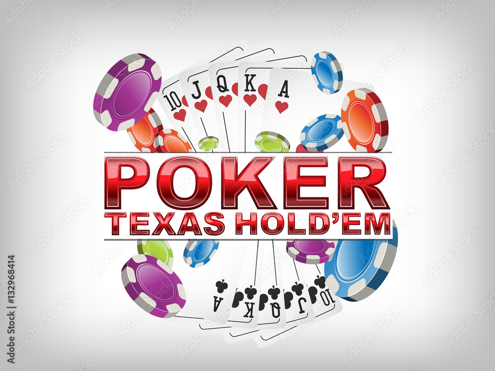 poker Texas hold'em logo Stock Vector | Adobe Stock
