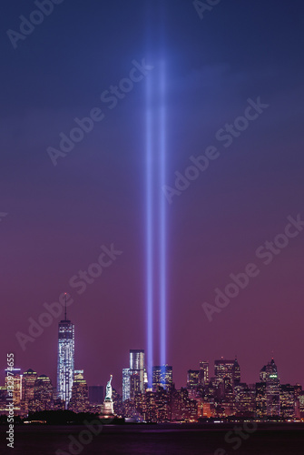 Plakat 11 września pomnik w Nowym Jorku
