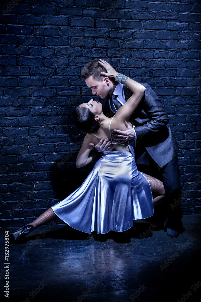 Argentine Tango. Latin dance. - obrazy, fototapety, plakaty 