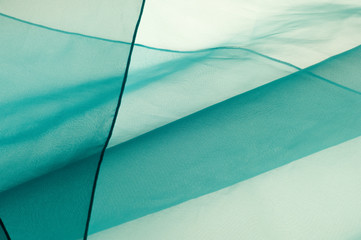 Blue transparent fabric  texture