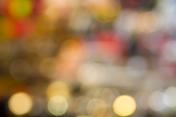 abstract background with light bokeh and bright golden lights