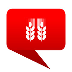 Aufkleber - agricultural bubble red icon.