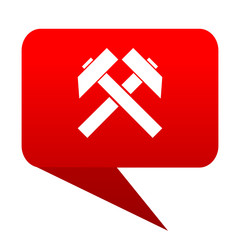 Leinwandbilder - mining bubble red icon