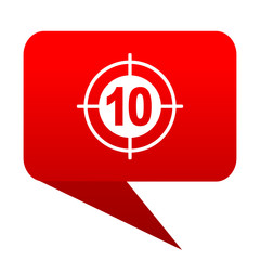 Aufkleber - target bubble red icon