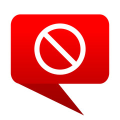Poster - access denied bubble red icon