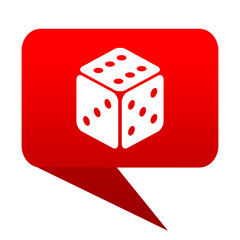 Leinwandbilder - game bubble red icon
