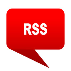 Aufkleber - rss bubble red icon